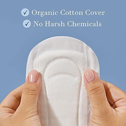 Комплект Rael Organic Cotton Cover от инконтиненция - Обикновени втулки (96 броя) и полагане на Ultimate (40 броя), за контрол на пикочния