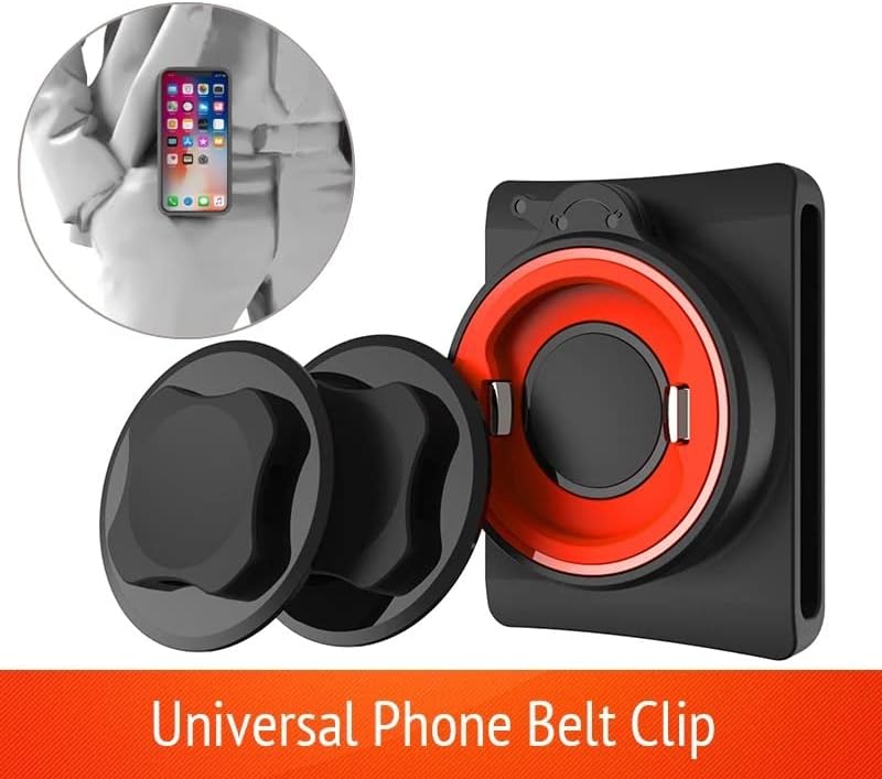 N/A Универсална Скоба за телефон на колана си с бързото монтиране (Цвят: черен)