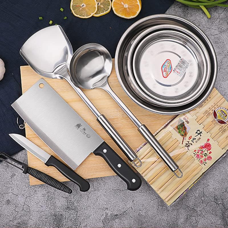 Ийлуннео (YiYLunneo ) - кухненски нож, кайдао,菜刀厨具套装不锈钢切片刀菜板,Рязане доска二合一二合一一一一一一一全