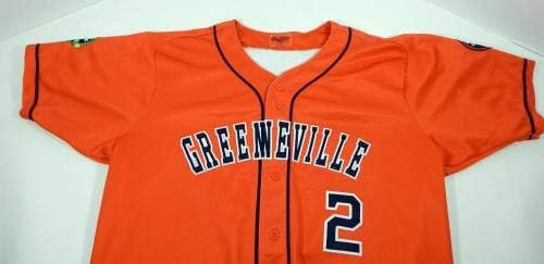 2017 Greeneville Astros Джоан Mauricio 2 Използвана В играта Оранжева Риза DP06282 - Използваните В играта Тениски MLB