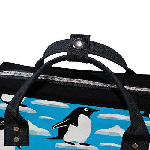 Чанта за Памперси ColourLife, Раница Penguins On Ice, Чанта-Тоут, Раница, Многофункционални Чанти За Памперси