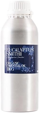 Mystic Moments | Органично Етерично масло от евкалипт Смитии (Gully Gum), 1 кг Чисто Натурално масло за обектите, смеси за ароматерапия