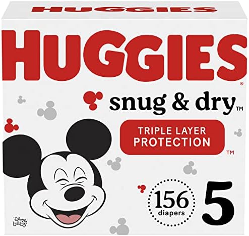 Бебешки пелени Huggies Snug & Dry, Размер на 5 (27 + кг), 156 карата