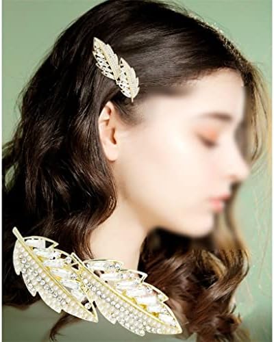 Шнола във формата на листа WIONC, Дамски Пролетни Аксесоари за коса в задната част на главата, през Пролетта Скоба, шапки, аксесоари