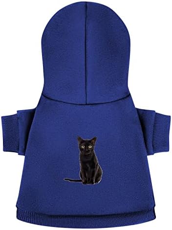 Черно Облекло за Кучета и Котки, Зимни Блузи за домашни Любимци, Меки и Топли Блузи за Малки до Средни Кучета