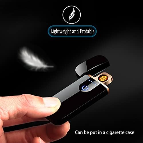 Електронна Запалка, Умна Електрическа Запалка, Акумулаторна Запалка Mini USB с Докосване на Двустранно запалване, Ветрозащитная