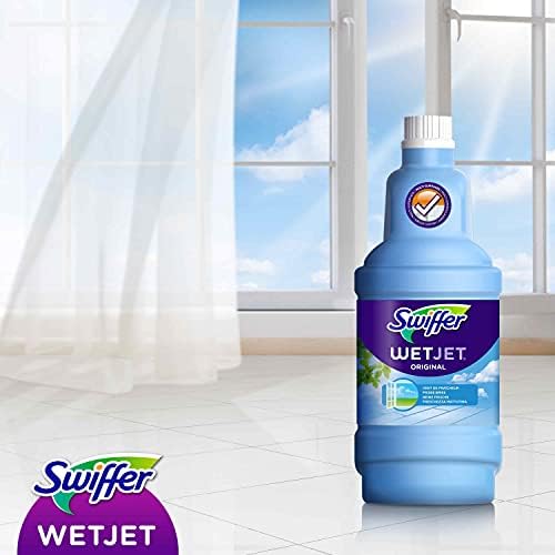 Почистване разтвор за меки материали Swiffer WetJet Spray Моп с обем 1,25 л (опаковка от 4 броя)