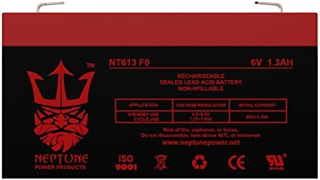 Марка Neptune NT613 6v 1.3 ah Замяна на Батерията SLA Elan NPKA26V Батерия за Аварийно осветление