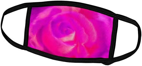 3dRose Ив Creations Roses - Око-от ярко-розова роза - Обложки за лице (fc_36813_2)