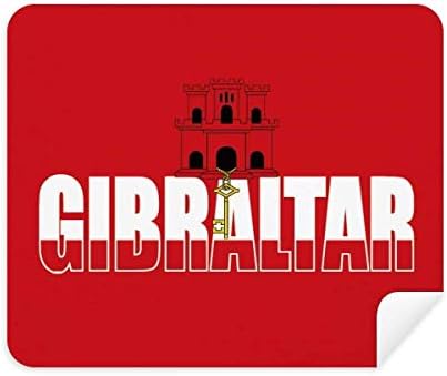 Името на Хартата на Страната Гибралтар Плат За Почистване на Екрана за Пречистване на 2 елемента Замшевой Тъкан