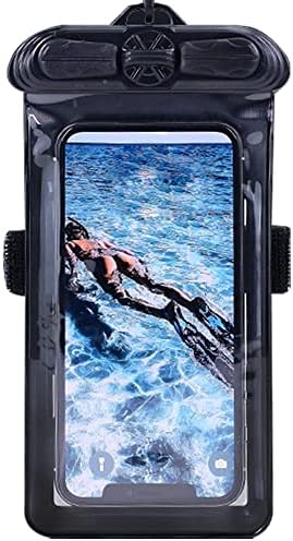 Калъф за телефон Vaxson Черно, Съвместим с водоустойчив калъф Huawei Honor 60 Dry Bag [Без защитно фолио за екрана]