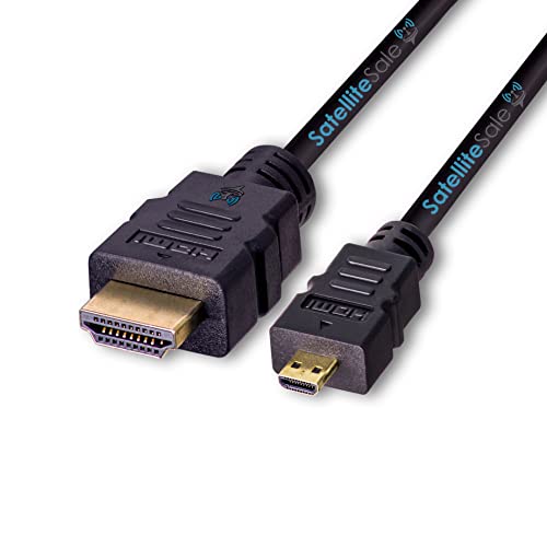 Сателитна продажба на Цифрова кабелна 1.4 Micro HDMI към HDMI Гъвкав Проводник 4 До/30 Hz 10,2 Gbit/с PVC 2160 P Черен Кабел 15 метра
