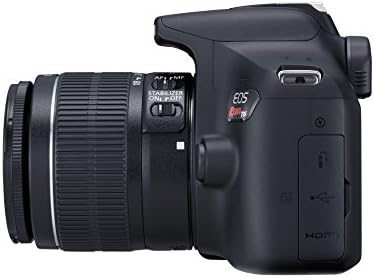 Комплект цифров огледално-рефлексен фотоапарат Canon EOS Rebel T6 с обектив EF-S 18-55 mm f/3.5-5.6 is II (черен)