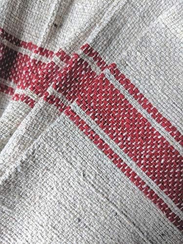 KALALOU Комплект Кухненски Кърпи от Памук на Червени Райета, Един Размер