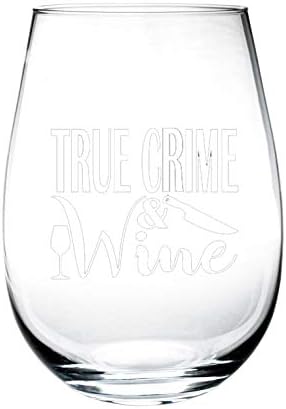 Истинско престъпление и Чаша за Вино Tumbler - Документален шоу True Crime Документален Филм за Сериен Убиец, Наркоман Подарък