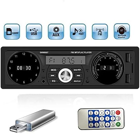 EastVita 7-инчов Автомобилен Стереоприемник с цифрова мултимедия на един Din, Автомобилен MP3 плейър, Усилвател на мощност, Радио с Функция