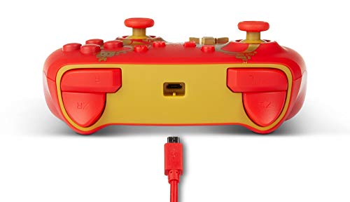 Усъвършенстван кабелен контролер PowerA за Nintendo Switch - Golden M, Геймпад, Кабелна гейм контролер, Гейм контролера - Nintendo
