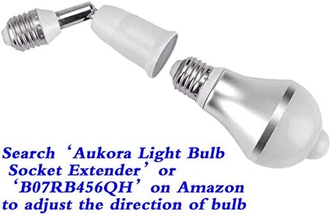 Лампи с датчик за движение Aukora, 12 W (еквивалент на 100 Вата) E26 С активирането на движение от здрач до зори Охранителна крушка Външна