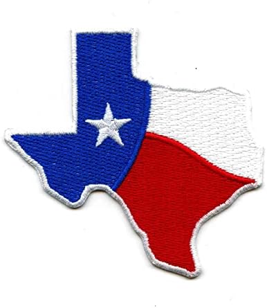 Texas Нашивка с една вълнообразна Флага на Щата Домашна Ютия С Бродерия