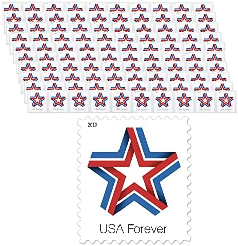 Звездна лента Завинаги Пощенски Марки Първи клас Celebration Patriotic (100 степени)
