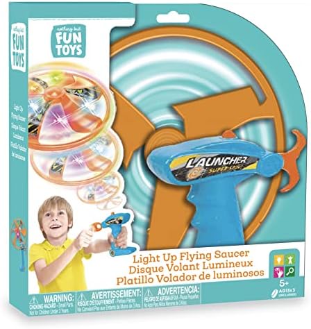 Нищо друго, освен забавни играчки, Led стартера на Летяща чиния, предназначена за деца на възраст от 5 години, Многоцветен
