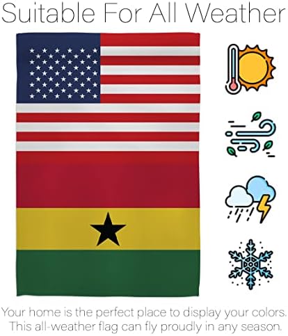 Световната купа Гана САЩ Флаг за приятелство Американски Банер Пакет Двор Тревата Градина Патриотични Външни Декорации Закрит Гоблен Знаци