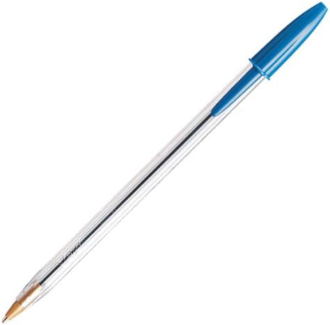 Гладка химикалка химикалка BIC Cristal Xtra, Средна точка (1,0 мм), Синя, 10 точки