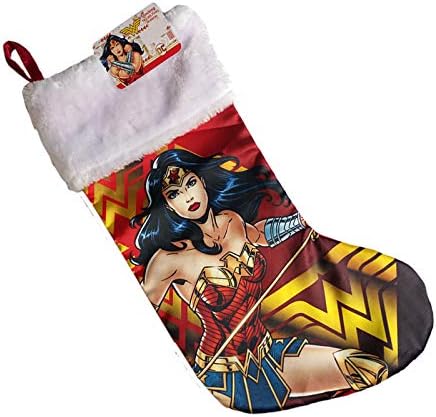 Коледен Сатен, отглеждане Ruz Wonder Woman с Плюшени белезници 18 инча (9842)