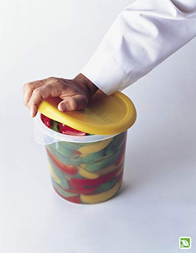 Rubbermaid Commercial Products Пластмасова Кръгла контейнер за съхранение на храна за кухня /Готвене /Съхранение 8 Литра,