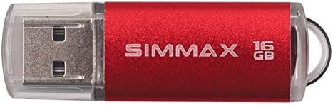 SIMMAX USB Флаш памети 5 Опаковки 16 GB USB 2.0 Флаш памет Memory Stick Флаш устройство с led индикатор (Зелен Син Черен