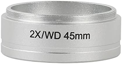 USEEV Адаптер за микроскоп WD 0,5x0,7X2X Допълнителен Обектив M55 Интерфейс за 0850 Тринокулярный Бинокъла на Стереомикроскоп SMZ645