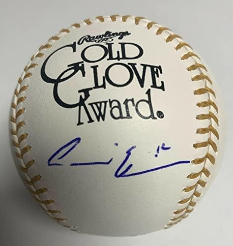 Андре Этье Подписа Златна Ръкавица С Логото на MLB Бейзбол Dodgers PSA 4A64414 - Ръкавици MLB с Автограф