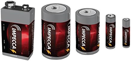 Батерии Impecca AAA (2 опаковки) високо-производителни Алкални батерии Triple A, 1,5 Волта LR3, за Ежедневни Часовници, Дистанционни управления,