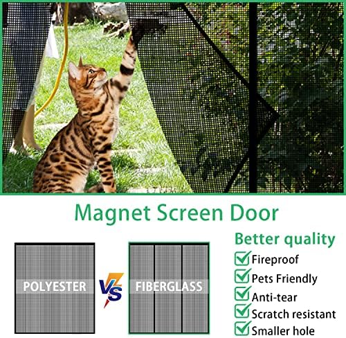 На вратата с магнитен екран от фибростъкло, Рамката на екрана е с Самоуплотняющимися магнити, Подсилена сверхпрочная мрежа