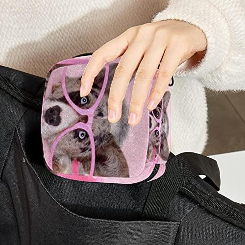 Розова чанта за новородени кучета порода вельш-corgi, Преносим Чанта за съхранение на Тампони за Хигиенни Кърпички, Притежателят на Тампон за дамска Чанта, Дамски Орг