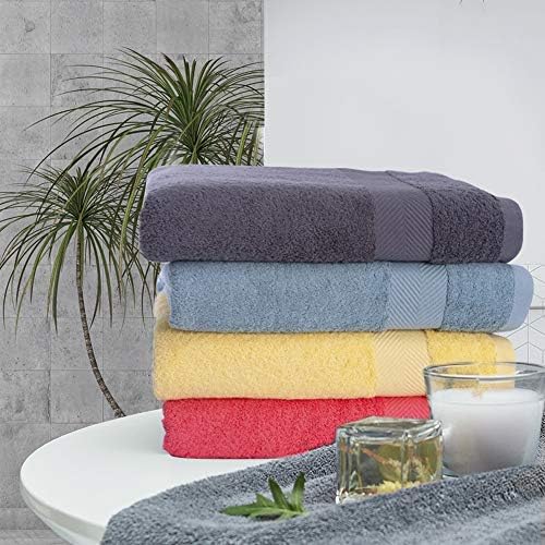 Набор от меки кърпи / хавлии HNBBF Памук, кърпи за баня, махровое кърпа, Гъба, Абсорбира влагата, Хотелски качество за баня (Цвят: бял-Динозавър