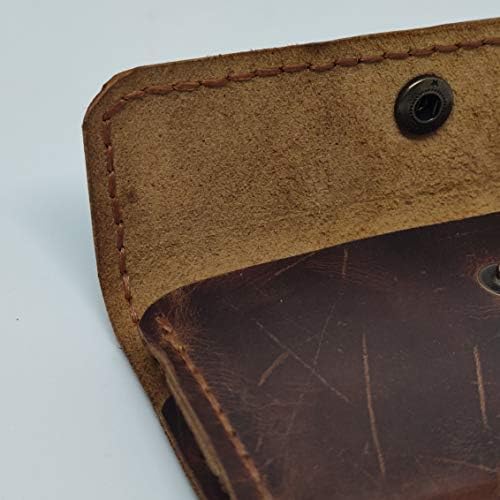Чанта-кобур от естествена кожа за OnePlus 6T Макларън, Калъф за вашия телефон ръчна изработка от естествена кожа, Изработен