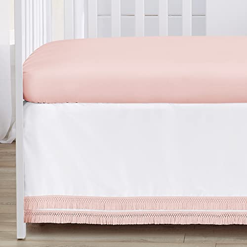 Sweet Jojo Designs Руж Розов цвят в стил Бохо, Изтъркан Шик, Комплект спално бельо за детска стая легла с цветен модел за Момичета за Детска