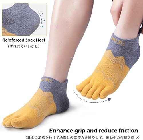 Чорапи TRIWONDER Toe с 5 пръста, Без да се показва, Спортни Чорапи за Бягане с Ниско деколте за мъже и Жени