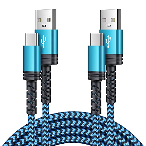 USB кабел C, За Бързо зареждане, 2, 3 метра Кабел Type C, Сплетен Кабел, Зарядно Устройство за телефон с Android, Samsung Galaxy A32 A12