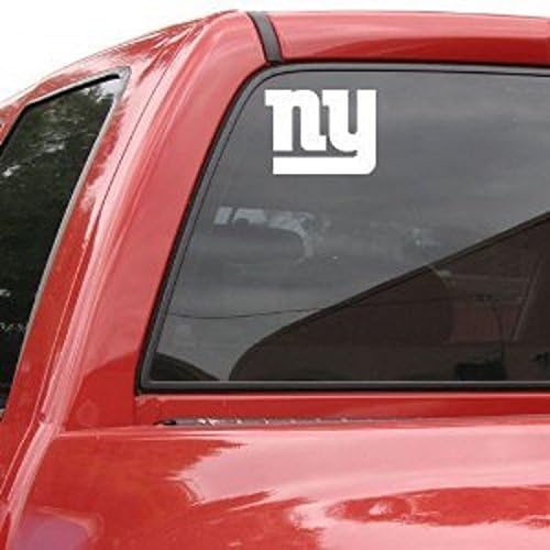 Стикер с Логото на отбора на New York Giants 8х8 Бял цвят