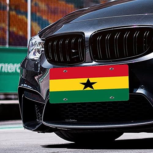 Регистрационен номер Флаг Гана Frame Регистрационен номер на Националния Флаг Патриотичен Декор Метален Преден Регистрационен номер Персонални Автомобилни Тагове