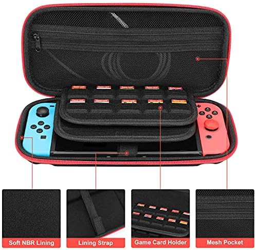 Калъф за носене Софтбол Gameday за чанти с принтом, Съвместим С Чекмедже за съхранение на Nintendo Switch