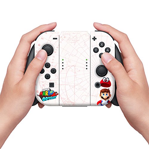 Набор от кориците за геймпада Nintendo Switch и защитно фолио за екрана, официално лицензиран Nintendo Super Mario Одисея Карта Марио