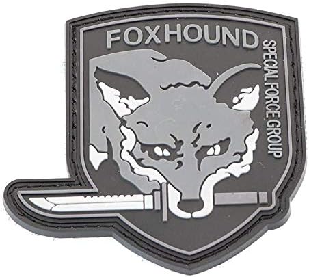Метална Скоростна Solid MGS Fox Hound Група със Специално Предназначение на PVC Военна Тактическа Нашивка за Морала на Икони Емблемата