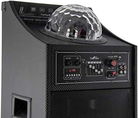 Прожекционен светлинна Куполна Субуфер beFree Sound BFS-6445, Портативен Говорител Bluetooth USB/SD вход, FM радио, дистанционно управление