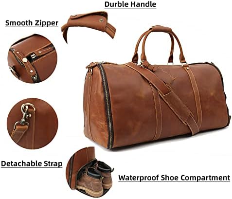 Чанта за ръчен Багаж, Чанта-Трансформатор за дрехи с Отделение за обувки, Водоустойчив Мъжки чанти, дрехи, чанта от естествена