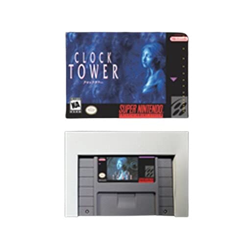 DeVoNe Clock Tower RPG Игра карта Battery Save US Версия на Дребно кутия (сив)