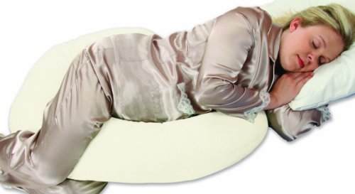 Leachco Snoogle Mini - Компактен Странична Възглавница за сън По време на бременност - Слонова Кост