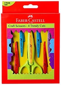 Ножици за бродерия Faber Castell - Комплект от 4 броя